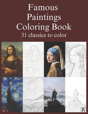 bokomslag Famous paintings coloring book