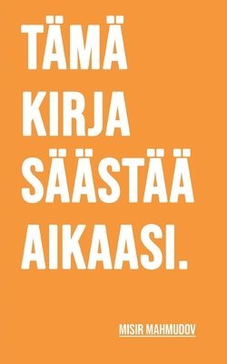 Tämä kirja säästää aikaasi