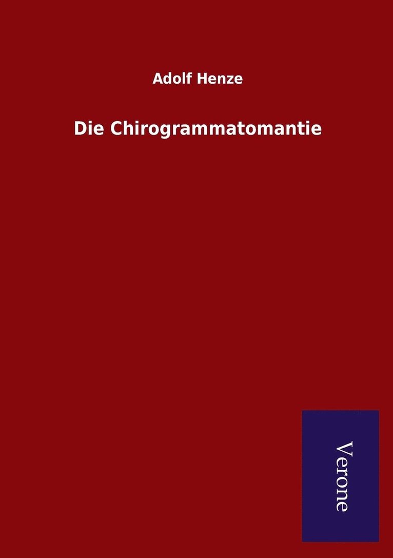 Chirogrammatomantie