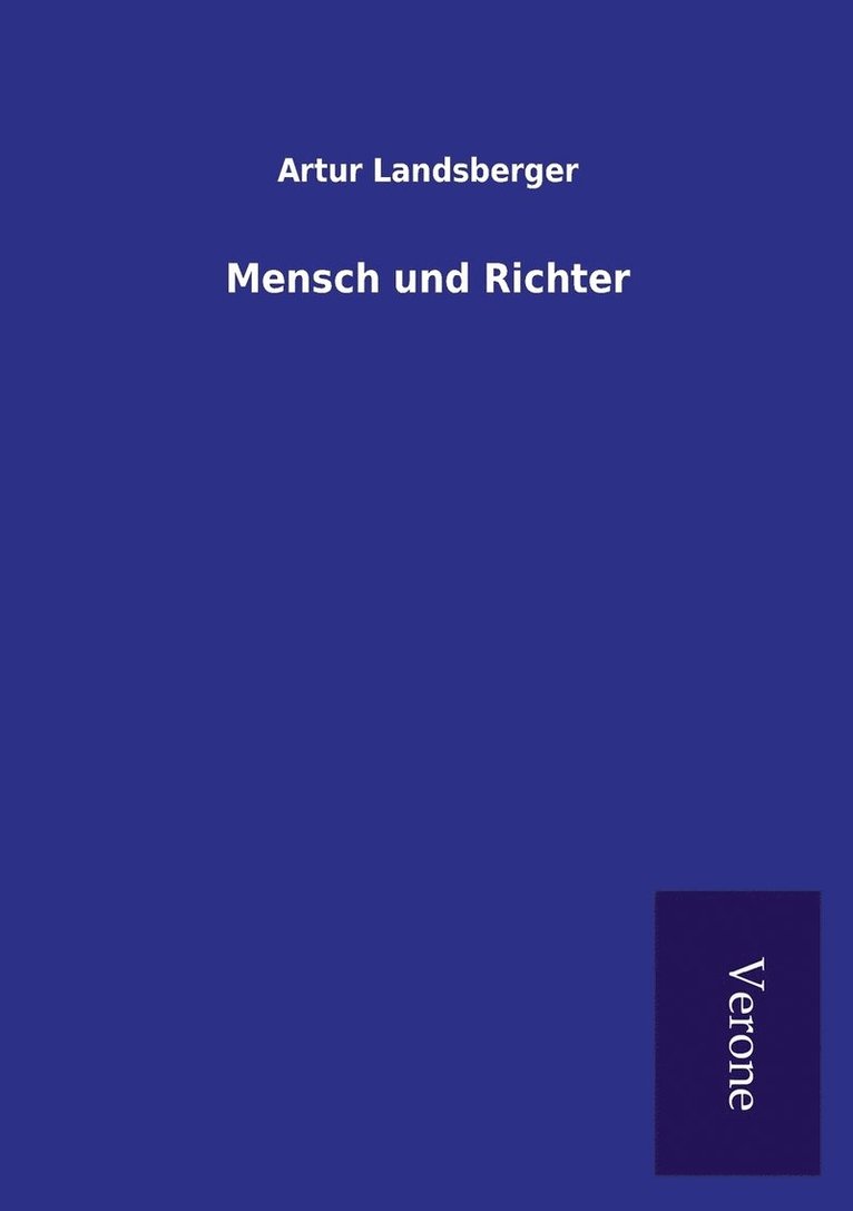 Mensch und Richter 1