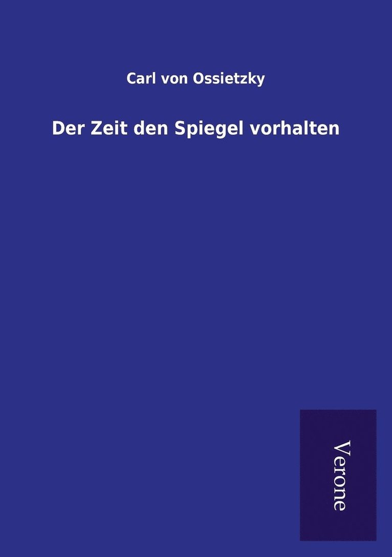 Zeit den Spiegel vorhalten