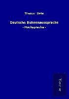 bokomslag Deutsche Bühnenaussprache