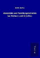 bokomslag Ahnenbild und Familiengeschichte bei Römern und Griechen