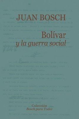 bokomslag Bolvar y la guerra social