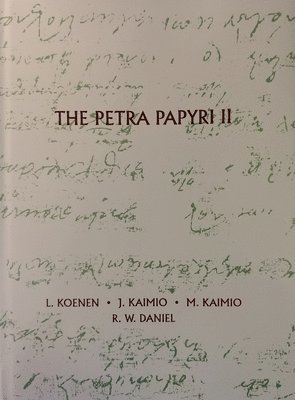 bokomslag The Petra Papyri II