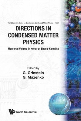 GRINSTEIN G, Grinstein G, Geoffrey Grinstein, G Mazenko, G. Mazenko - Directions In Condensed Matter Physics: Memorial Volume In Honor Of Shang-keng Ma, Häftad
