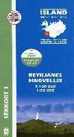 bokomslag Island Serkort 01 Reykjanes - Pingvellir 1 : 100 000 / 1 : 50 000