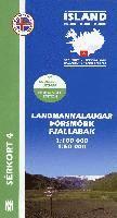 bokomslag Island Serkort 04 Landmannalaugar - Porsmörk 1 : 100 000