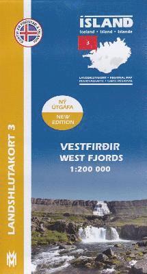West Fjords Iceland Map 1: 200 000: Regional map 3 1