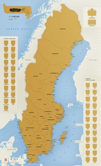 bokomslag Sverige - Skrapkarta