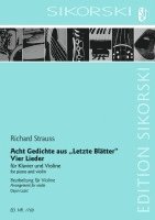 Acht Gedichte aus 'Letzte Blätter'; Vier Lieder 1