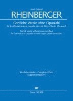 bokomslag Geistliche Werke ohne Opuszahl für 2-6 Singstimmen a cappella oder mit Orgel/Klavier (Auswahl)