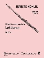bokomslag 20 leichte und melodische Lektionen op. 93 Heft 2 für Flöte solo