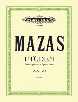 bokomslag Studies Op. 36 for Violin -- Études Spéciales: Nos. 1-30