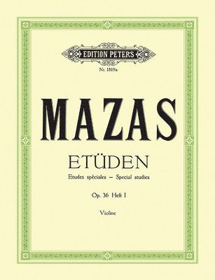 bokomslag Studies Op. 36 for Violin, Vol. 1: Etudes speciales