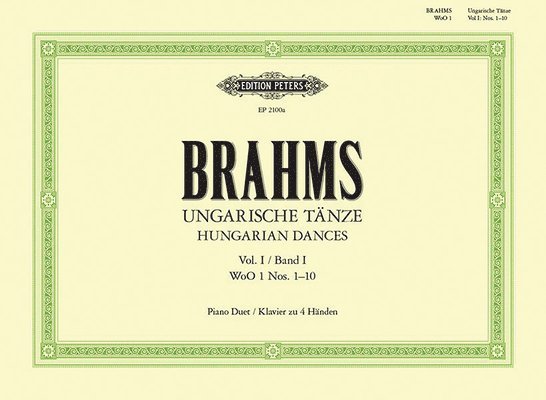 Hungarian Dances Woo 1 for Piano Duet: Nos. 1-10 1