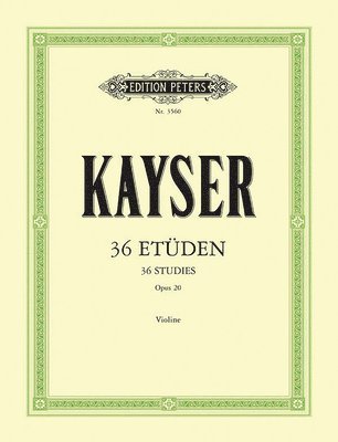 bokomslag 36 Studies Op. 20 for Violin