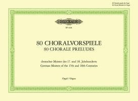 bokomslag 80 Choralvorspiele deutscher Meister des 17. u. 18. Jahrhunderts