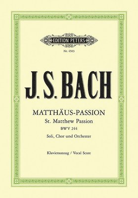 bokomslag St Matthew Passion Bwv 244 (Vocal Score)