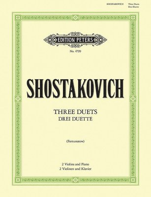 bokomslag Shostakovich 3 Duets Violin Ensemble