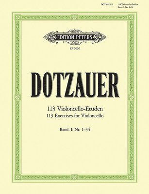 bokomslag 113 Exercises for Violoncello, Book 1: Nos. 1-34