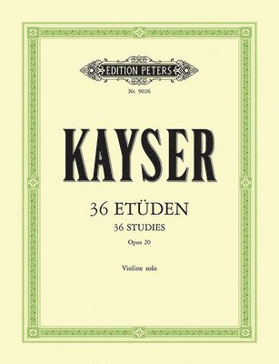 bokomslag 36 Etuden op. 20 fur Violine