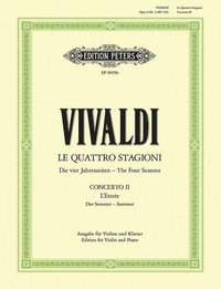 bokomslag Violin Concerto in G Minor Op. 8 No. 2 Summer (Edition for Violin and Piano): For Violin, Strings and Continuo, from the 4 Seasons, Urtext