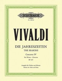 bokomslag Violin Concerto in F Minor Op. 8 No. 4 Winter (Edition for Violin and Piano): For Violin, Strings and Continuo, from the 4 Seaons, Urtext