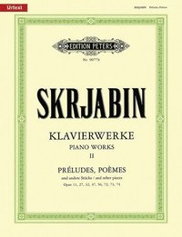 bokomslag Selected Piano Works -- Préludes, Poèmes and Other Pieces