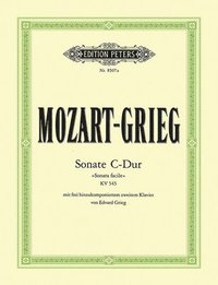 bokomslag Piano Sonata in C K545 Sonata Facile with 2nd Piano Part by Edvard Grieg