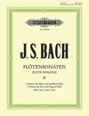 bokomslag Flute Sonatas Vol 2 Bwv1033 1035
