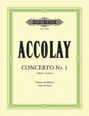 bokomslag Violin Concerto No. 1 in a Minor (Edition for Violin and Piano by the Composer): Concertino 1, Easy Concerto