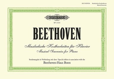 bokomslag Musical Souvenirs for Piano -- Original Works and Arrangements: Special Edition in Association with the Beethoven-Haus Bonn