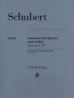 bokomslag Sonatinen für Klavier und Violine op. post. 137