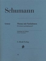 bokomslag Schumann, Robert - Thema mit Variationen (Geistervariationen)