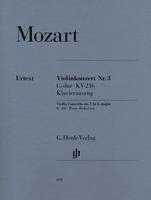 Mozart, Wolfgang Amadeus - Violinkonzert Nr. 3 G-dur KV 216 (Klavierauszug) 1