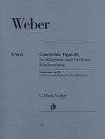bokomslag Weber, Carl Maria von - Concertino op. 26 für Klarinette und Orchester