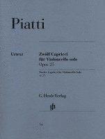 bokomslag Piatti, Alfredo - 12 Capricci op. 25 für Violoncello solo