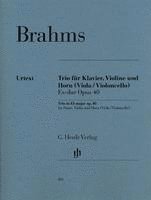 bokomslag Trio für Klavier, Violine und Horn (Viola / Violoncello) Es-dur Opus 40