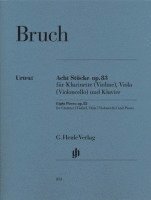 Bruch, Max - Acht Stücke op. 83 für Klarinette (Violine), Viola (Violoncello) und Klavier