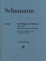 bokomslag Schumann, Robert - Fünf Stücke im Volkston op. 102 für Violoncello und Klavier