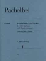 bokomslag Pachelbel, Johann - Kanon und Gigue D-dur für drei Violinen und Basso continuo