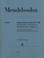 bokomslag Konzertstücke op. 113 und 114 für Klarinette, Basetthorn (2 Klarinetten) und Klavier