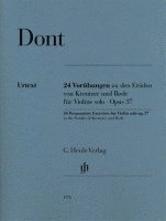 bokomslag 24 Preparatory Exercises to the Studies of Kreutzer and Rode for Violin solo op. 37