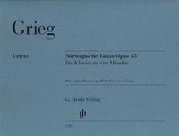 bokomslag Norwegische Tänze Opus 35 für Klavier zu vier Händen, Urtext