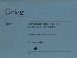 bokomslag Norwegische Tänze Opus 35 für Klavier zu vier Händen, Urtext