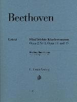 bokomslag Fünf leichte Klaviersonaten op. 2 Nr. 1, op. 14 und op. 49
