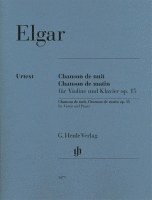 bokomslag Edward Elgar - Chanson de nuit, Chanson de matin op. 15 für Violine und Klavier