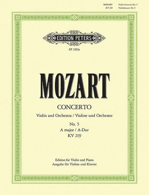 bokomslag Violin Concerto No. 5 in a K219 (Edition for Violin and Piano): Cadenzas by Henri Marteau