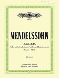 bokomslag Violin Concerto in D Minor Mwv O3 (Edition for Violin and Piano)